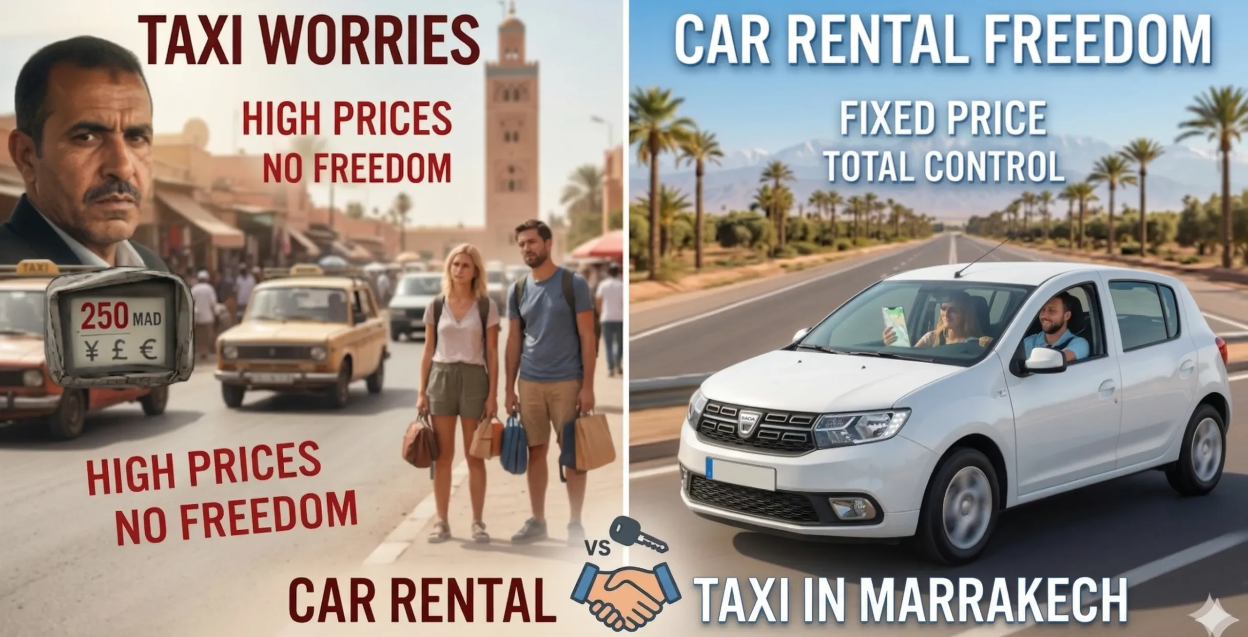Car Rental vs Taxis in Marrakech: What You Need to Know
